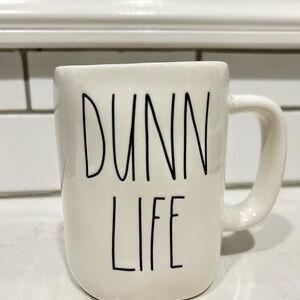 Rae Dunn White Ceramic Mug DUNN LIFE